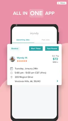 Wyndy Babysitting, simplified android App screenshot 0