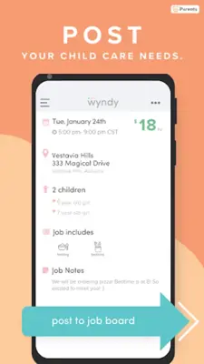 Wyndy Babysitting, simplified android App screenshot 6